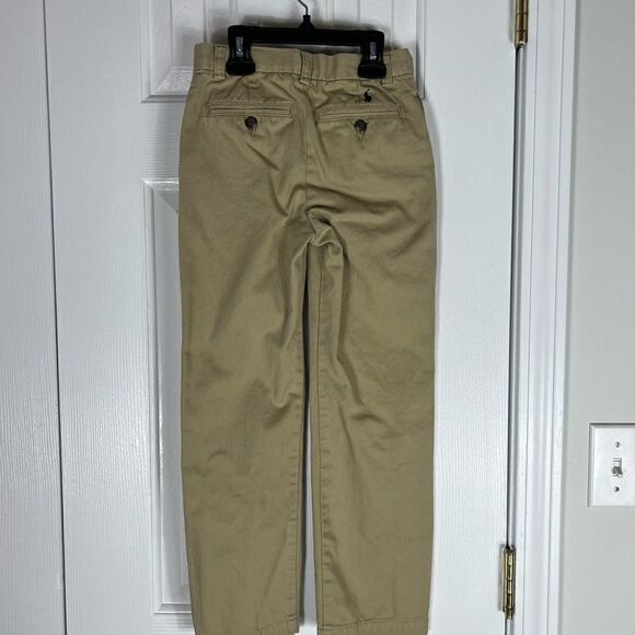 Polo Ralph Lauren Boys Adj Waist Uniform Brown Khakis Size 7 - Picture 2 of 3